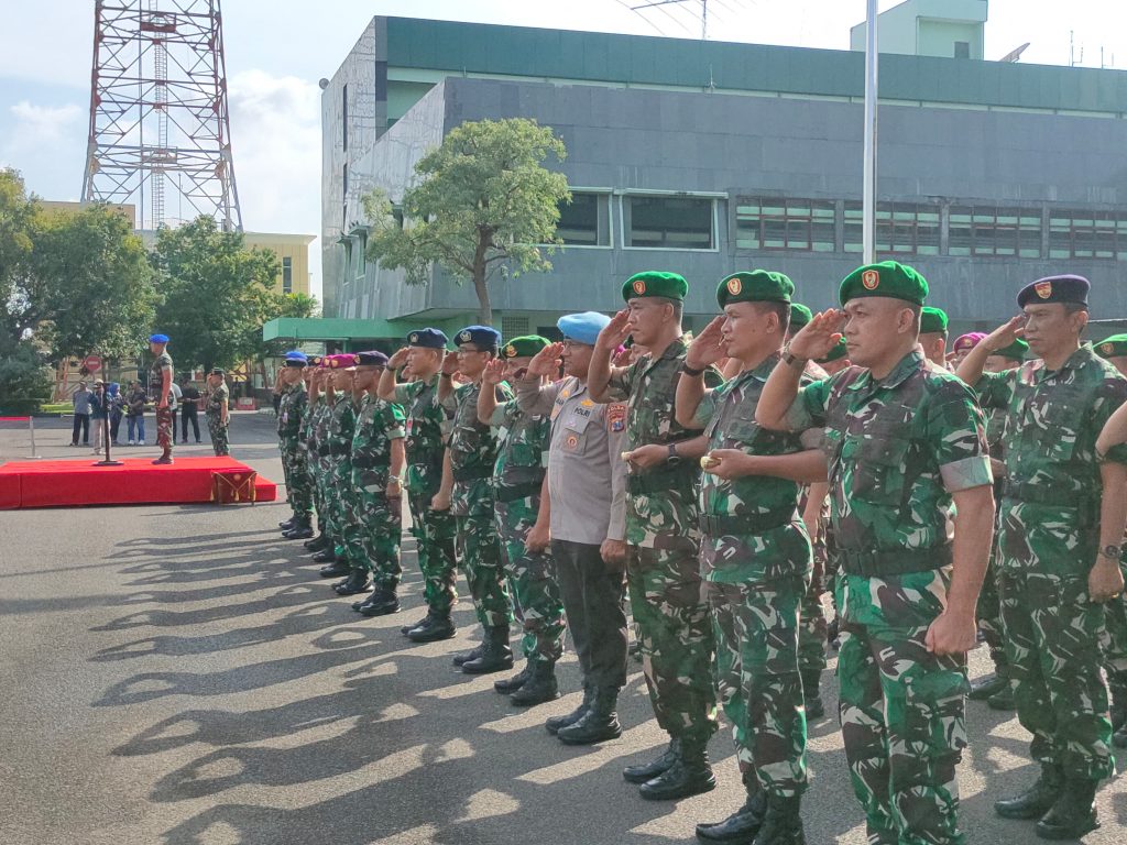 Dandim 0830/Surabaya Utara gelar Upacara Operasi Gaktib dan Yustisi TA. 2024